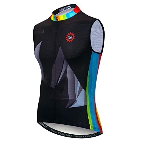 Sportswear Ciclismo Maglie Manica Corta Abbigliamento Bici Top Uomini MTB Jersey Traspirante Estate Nero, 5510, petto 108/112 cm = etichetta XXL