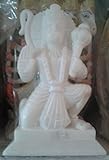 Natural White Marble Hanuman Ji Statue 9