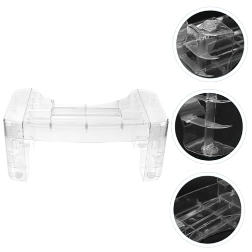 Tabouret de toilette transparent et antidérapant UKCOCO pour posture accroupie
