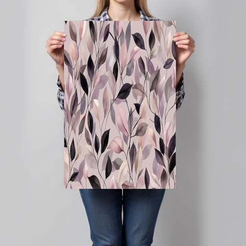 Tableau de feuilles vertes décoration murale pour cuisine et chambre