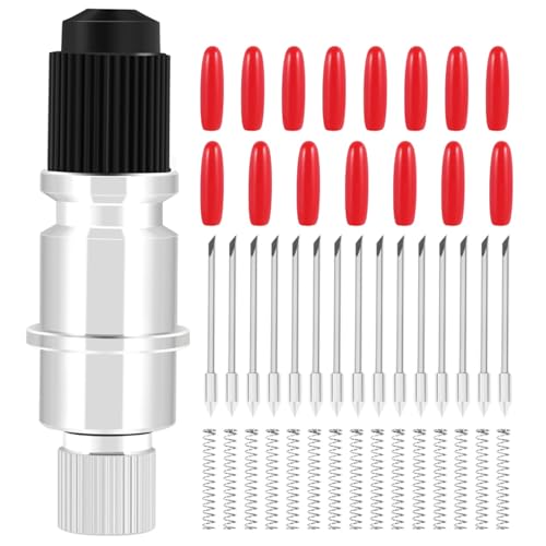 Gokelomg Wysoka Twardo?? do Graphtec CB09 Cameo Uchwyt + 15 sztuk ostrzy winylowych Cutter Traceur 45 stopni