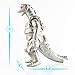 MechaGodzilla Godzilla vs. Kong Toy Action Figure 7 inch Tall, 2021 Movie Series Movable Joints King of The Monsters Birthday Kid Gift, Travel Bag