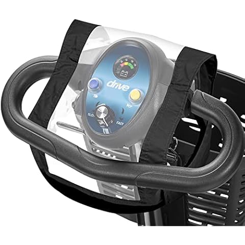 Delilxike Mobility Scooter Control Panel/Tiller Cover/Console Cover Waterproof -Easy Fix -Rain Protector-Black Cover