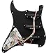 Pareschi SSS Loaded Pickguard Set - Single Coil Pickups, 3-Ply Black, Easy Drop-In Replacement – Compatible with Fender Stratocaster Guitars, Black