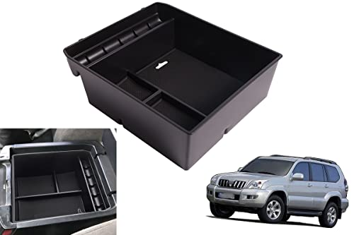 itdegno Boîte de rangement organiseur Console centrale pour accoudoir Land Cruiser Prado FJ120 KDJ 120 125 2003-2009