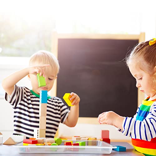 Activity Plastic Tray Plastic Art Trays,8 Pack Activity Tray Crafts Organizer Tray Serving Tray Jewelry Tray For Painting, Beads, Slime And Sensory Toys,Beads, Classroom Home Activities #TOP4
