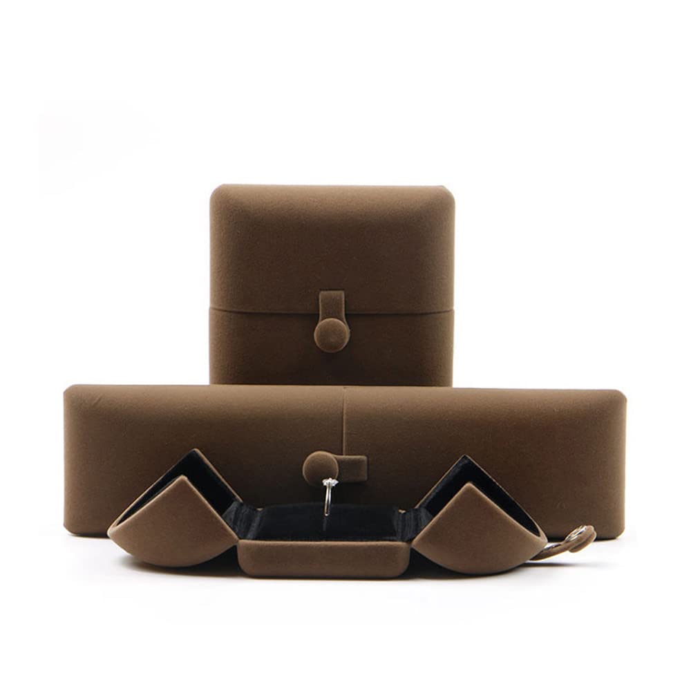 Joyero Doble Abierto para Collares, Pendientes, Anillos, Estuche de exhibición para Bodas (Caja para Colgantes) ()