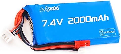 2S 7.4V 2000MAH RC Lithiumbatterij, Krachtige Circuitbeveiliging RC-batterij Geschikt voor Spektrum DX6e DX6 DX8-zender