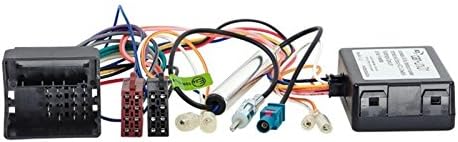 EHO 2 DIN Radio Mounting Kit wiring harness, CAN bus adapter, and antenna adapter