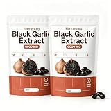 Estratto Di Aglio Nero Fermentato Naturale, Aglio Nero Invecchiato Biologico Inodore, Aumenta L'energia ,2Pcs