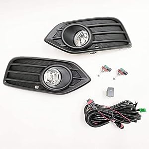 LEDIN Fog Lights for 2019 2020 Honda HR-V (OE Style Clear Lens with Switch, Bulbs, Relay, Bezels, Wires)