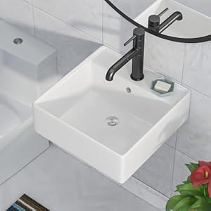 Lepuday LPD-A16 Keramik-Wandwaschbecken 45,7 cm