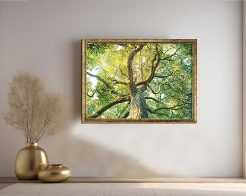 Arbre de Vie affiche forêt verte impression abstraite grand format