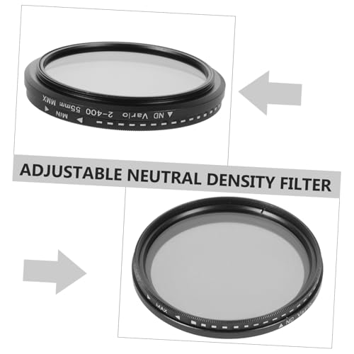 Filtro ND variable 55mm con anillo ajustable de aluminio resistente para fotografía 3