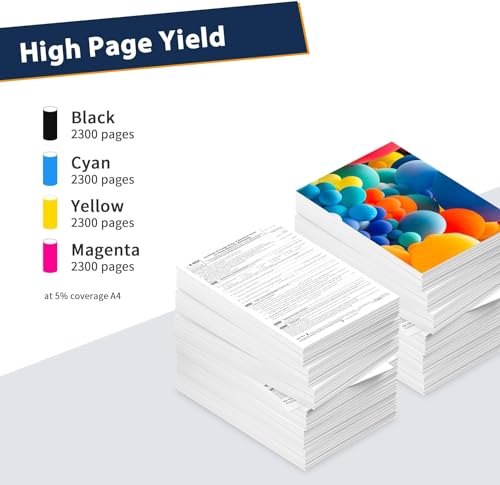 Image of INKSPOT CF410A /CF411A /CF412A /CF413A Combo Toner Cartridge for USE in Color Laserjet Pro MFP M377dw M477fdn M477fdw M477fnw M452DN M452dw M452nw (TN-CF410 1 Set)