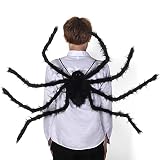 smanyanl 2PCS Halloween Giant Spider Decorations, Large Black Spider Legs for Adults Fake Realistic