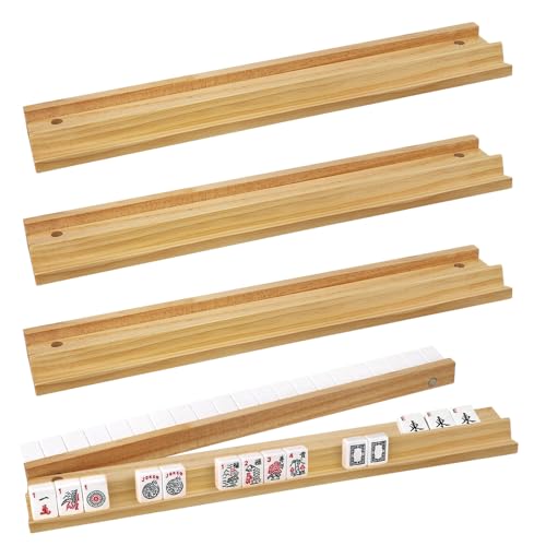 Set de 4 Soportes de Mahjong de Madera 17 Pulgadas