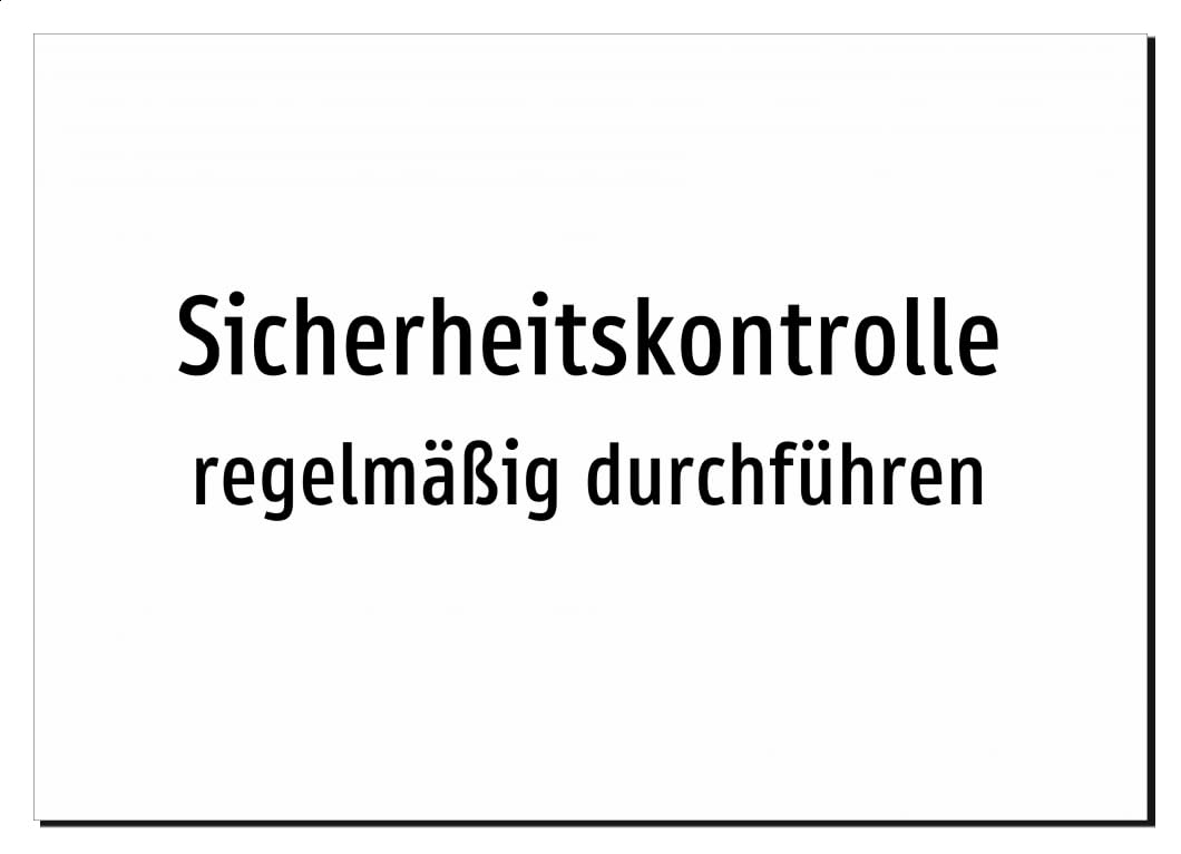 38697-DE-T-07 | Sicherheitskontrolle - regelmäßig durchführen