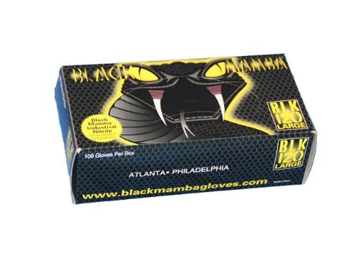 Birsppy Aeiniwer Size X-Large Black Mamba Nitrile Gloves