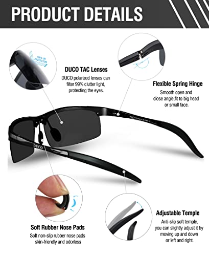 Duco 8177S-7 Mens Sports Polarized Sunglasses Uv Protection Sunglasses thumb #4