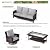 MIXPATIO 6-Piece Wicker Patio Furniture Set with Swivel Chairs, High Back Outdoor Sofa with 5.5-inch Thick Cushion, All-Weather Wicker Patio Conversation Set for Deck Yard Pool, Grey