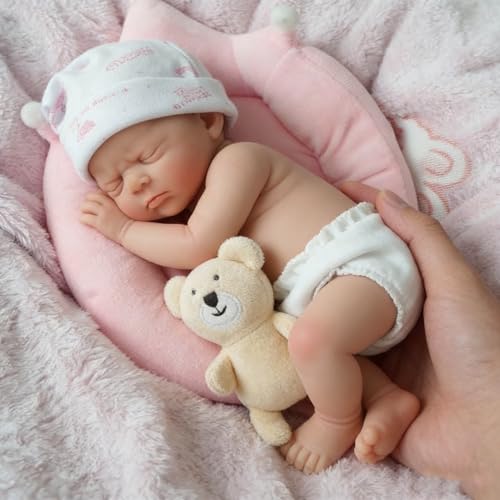 Muñeca Reborn Mire & Mire 12 pulgadas Silicona Realista miniatura 1