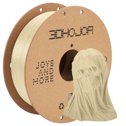 3DHoJor PLA Pro (PLA+) Filament 1.75mm, 3D Printer Filament, Cardboard Spool, Dimensional Accuracy +/- 0.03 mm - Bone White, 1kg