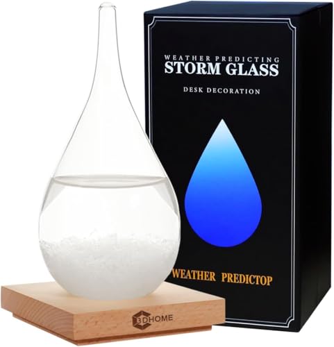 Storm Glass Crystal Ball Weather Forecaster, Small