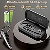 Bluetooth Headset V5.4 Wireless Freisprech Telefon mit CVC 8.0 und ENC Dual Mikrofon, Bluetooth Ohrhörer kabellos mit 25h Sprechzeit, 120h Standby Headset Handy für Autofahren Büro Business, Schwarz