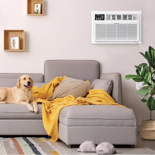 Image of Whirlpool 12,000 BTU 230V Through-the-Wall Air Conditioner and Dehumidifier with Remote Control, Wall AC Unit for Apartment, Living Room and Medium Rooms up to 550 Square Feet in White
