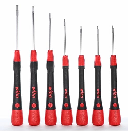 Wiha 26393 Screwdriver Set with Soft PicoFinish Handle, Hex Metric , 7 Piece