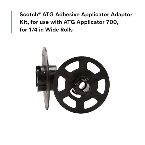 Image of 3M Scotch ATG 700 Adhesive Applicator, 1 /2 in and 3 /4 in Wide Rolls, Yellow,(Pack of 6)