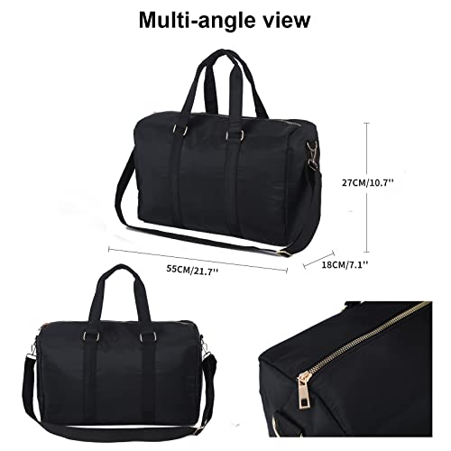 Weekender Bag Men And Women, Nylon Waterproof Weekender Bags, Overnight Bag Weekender, Perfect For Travel, Gym, Yoga, School… #TOP4