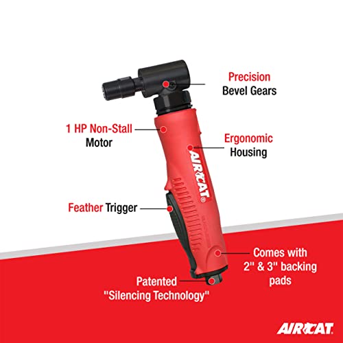 Aircat 6265 1.0 Hp Composite Angle Die Grinder 18,000 Rpm #TOP1