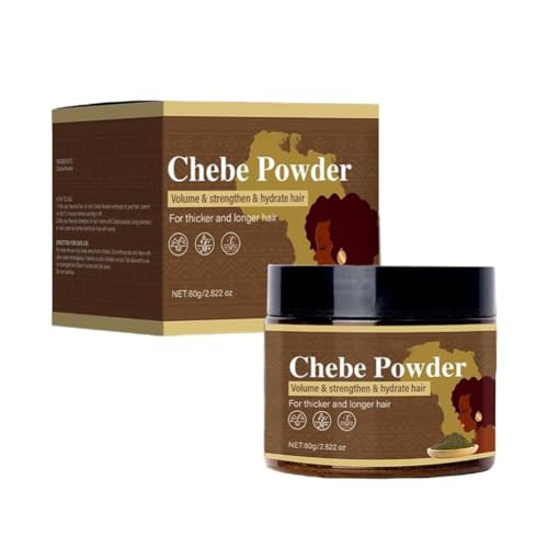 2PCS Natural Chebe Powder Natural Ingredients Promotes Hair Strengthens & Thickens Anti Hair Loss Hair Regrowth