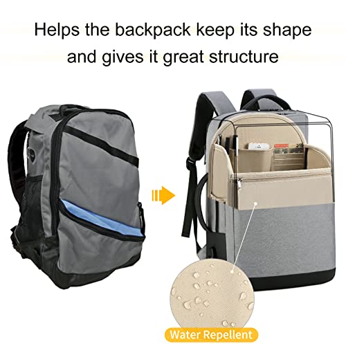 Yoillione Backpack Organizer Insert Small For Women And Men, Beige Backpack Insert Organizer Rucksack Insert With Multi-Pocket #TOP4