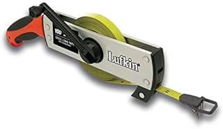 Crescent Lufkin FT50CM 50m / 13mm Metric Frame Long Tape Measure, with Pistol Grip, Silver