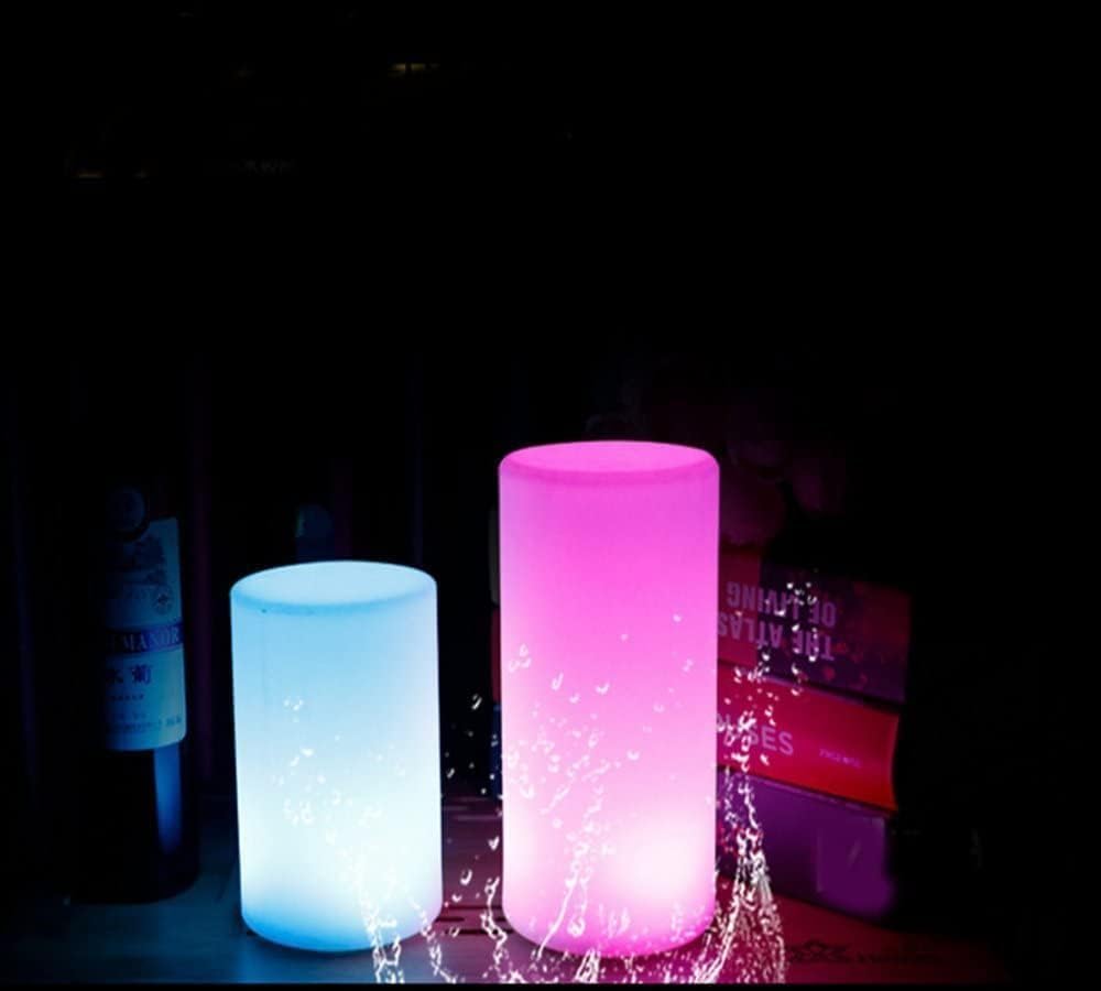 Generico Luce dell'umore del cubo a LED, impermeabile 16 colori a LED Lume dell'umore temporizata per camera da letto Camping Ristorante Party Bar Piscina (10x15CM)