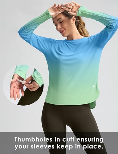 Image of Women's Sun Shirts UPF 50+ Long Sleeve UV Protection Shirt Lightweight Quick Dry Workout Hiking Tops for Women