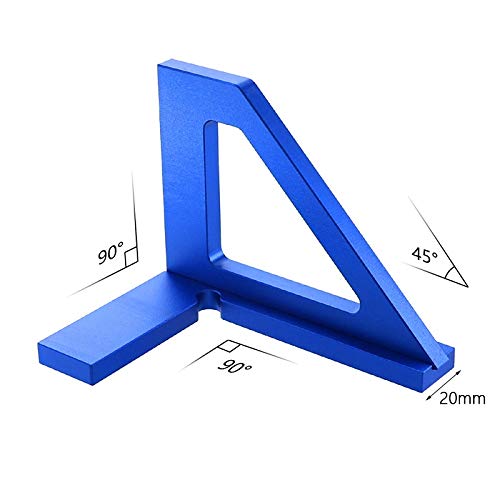 Regla de Carpintería de Ángulo de 45 Grados de Aluminio miniatura 3