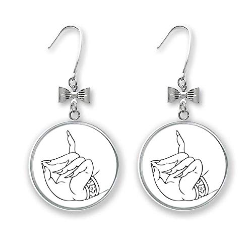 Boucles d'oreilles bouddhistes légères anti-irritation avec crochet percé stable