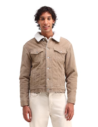 Image of U.S. Polo Assn. Denim Co. Men's Slim Fit Corduroy Sherpa Jacket