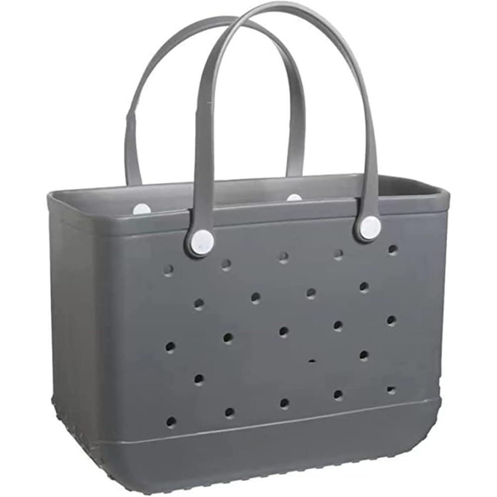 Mauxpiao A5 Rubber Beach Bag, Waterproof Shopping Tote Bag, Sandproof Silicone Handbag For Beach, Pool, Market, Travel And Outdoor Activities Rewr/A5/14X19in