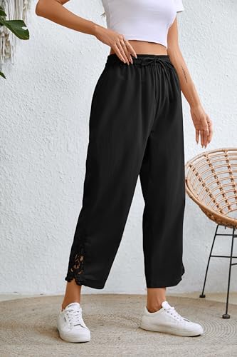 Image of Women Fashion 2026 Casual Elastic Waist Pants with Pockets