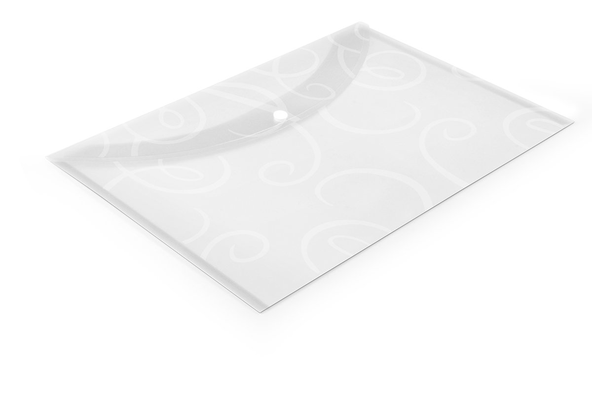 DataKing My Clear Bag with Design, Set of 10, Color White, Size FC