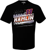 CHECKERED FLAG SPORTS Denny Hamlin 2024 Name & Number T-Shirt - Automotive Racing Apparel Cup Series T-Shirt Large