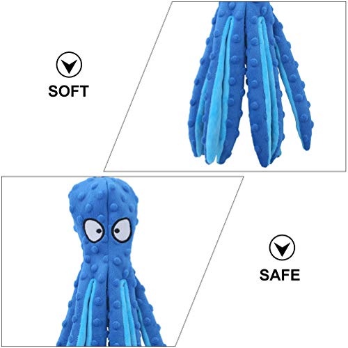 1 peça de brinquedo de pelúcia de cão polvo gato brinquedo sonoro de resistência à mordida de cachor