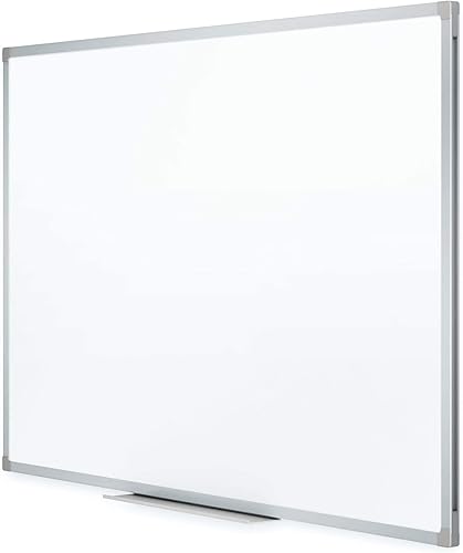 Miniatura 2 de Pizarra de borrado en seco, pizarra blancapizarra blanca, marco de aluminio plateado (2' x 1.5')