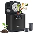 COSTWAY 4L Electric Composter for Kitchen, Smart Waste Dispenser Countertop Compost Machine w/Replaceable Filters, Auto-Cleaning, LED Display, Indoor Compost Bin, Turn Food Waste to Dry Fertilizer