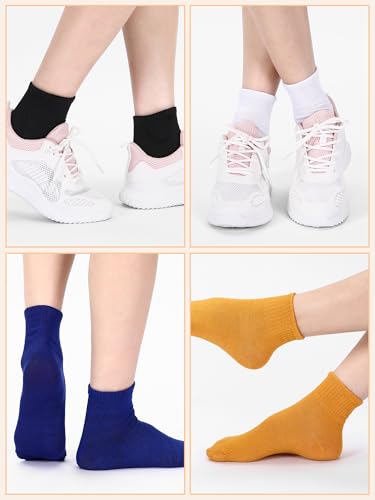 Image of Tarpop 100 Pairs Bulk Mens Socks Moisture Wicking Casual Sports Ankle Socks for Homeless Unisex Adult Men Women